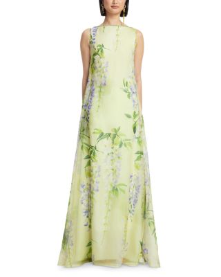 Yumei Silk Embellished Open Back Gown