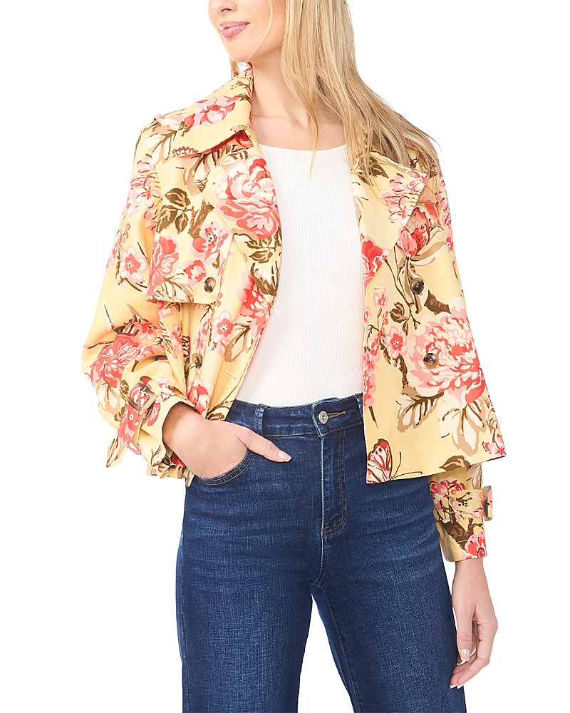 Ted Baker Leah Linen Hip Length Trench Jacket