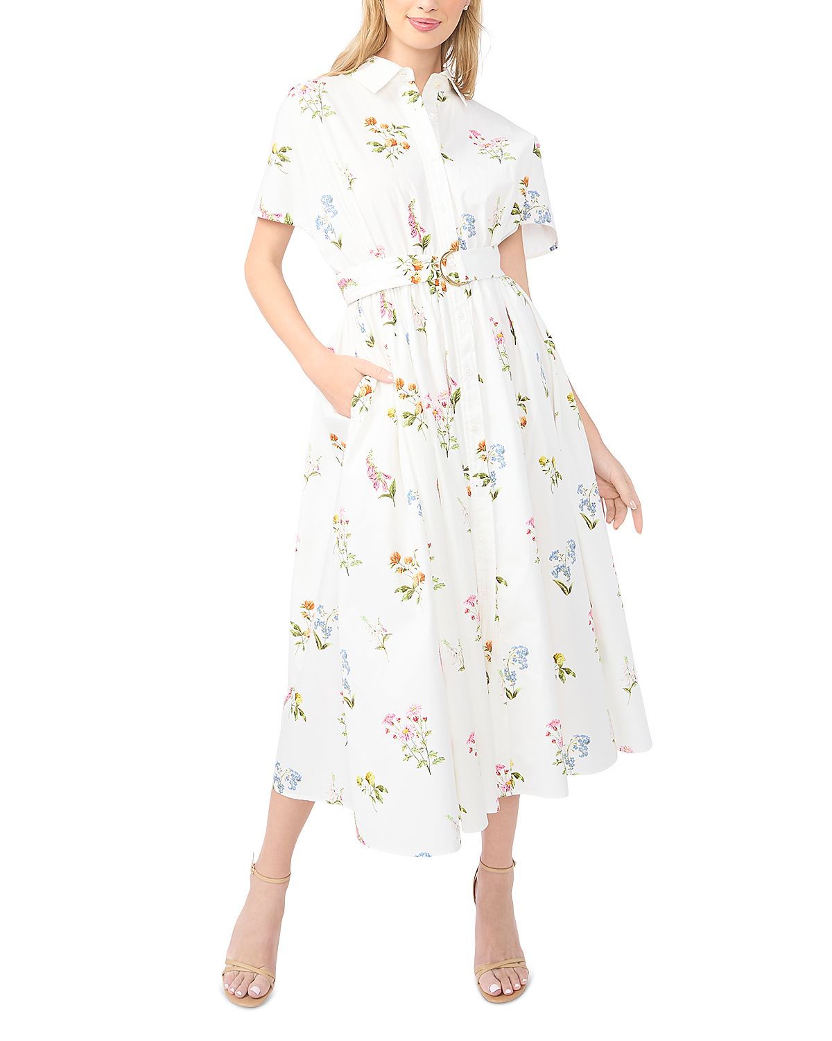 Ted Baker Riley Drop Shoulder Belted Maxi Dress