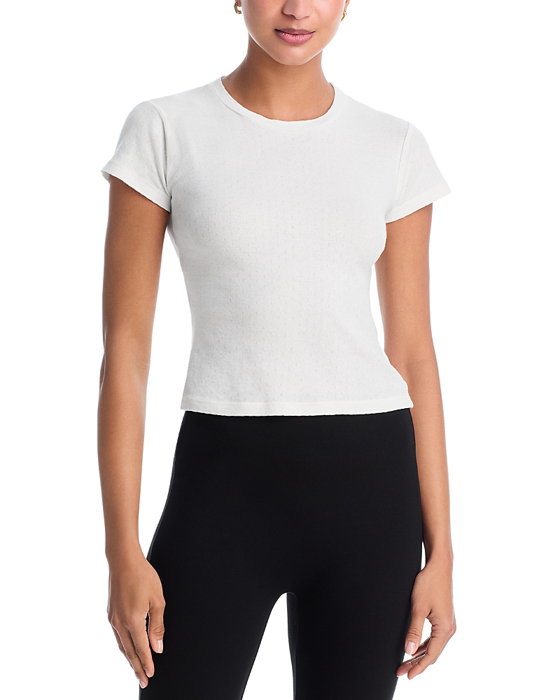 Rlt Pointelle Cap Sleeve Top