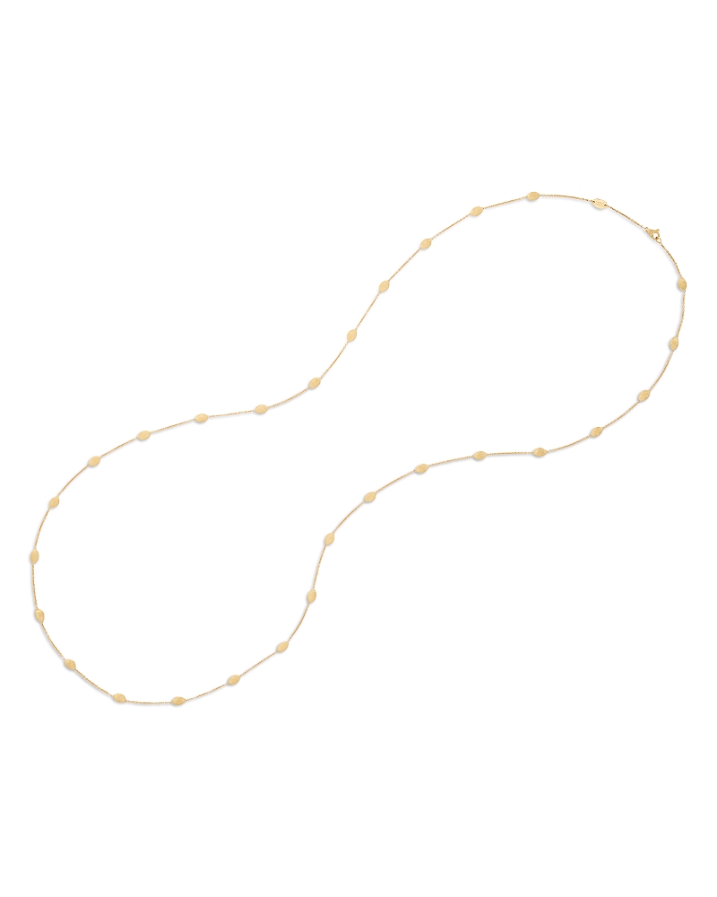 Marco Bicego 18K Yellow Gold Siviglia Textured Link Long Chain Necklace, 36