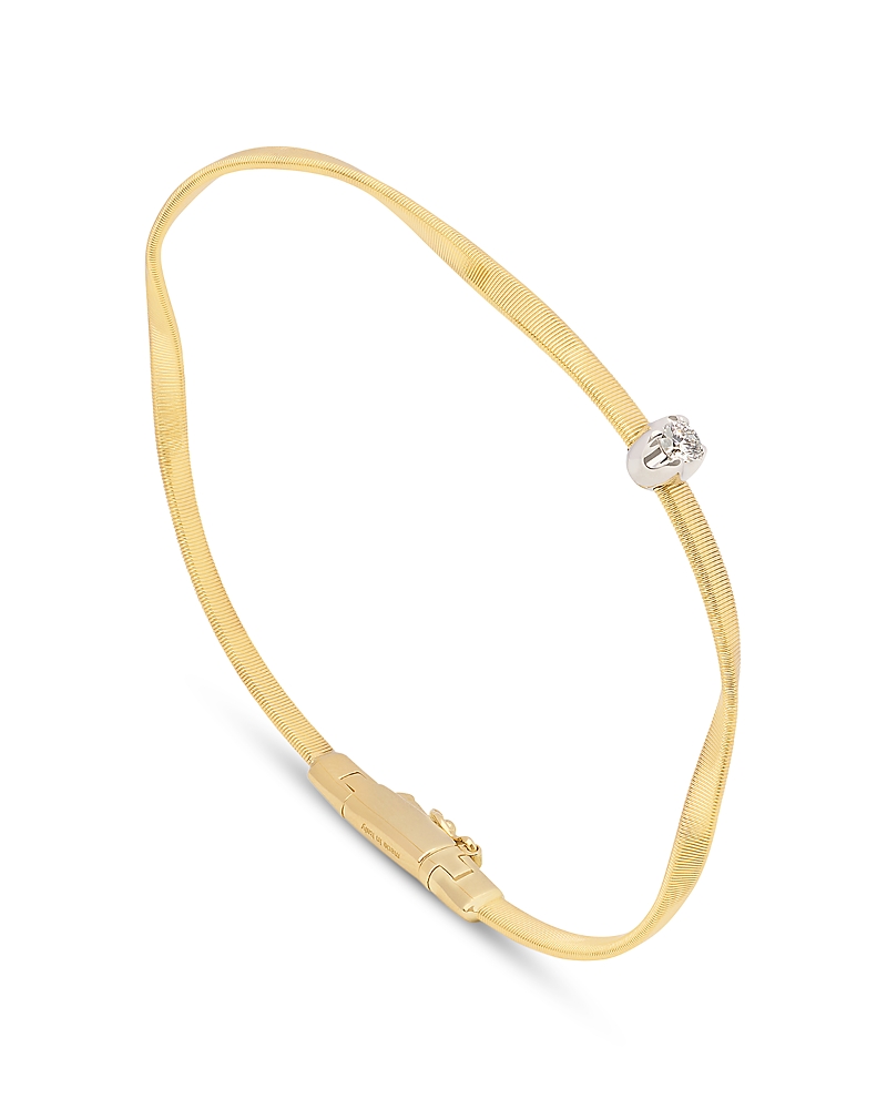 Marco Bicego 18K White & Yellow Gold Marrakech Diamond Solitaire Chain Bracelet