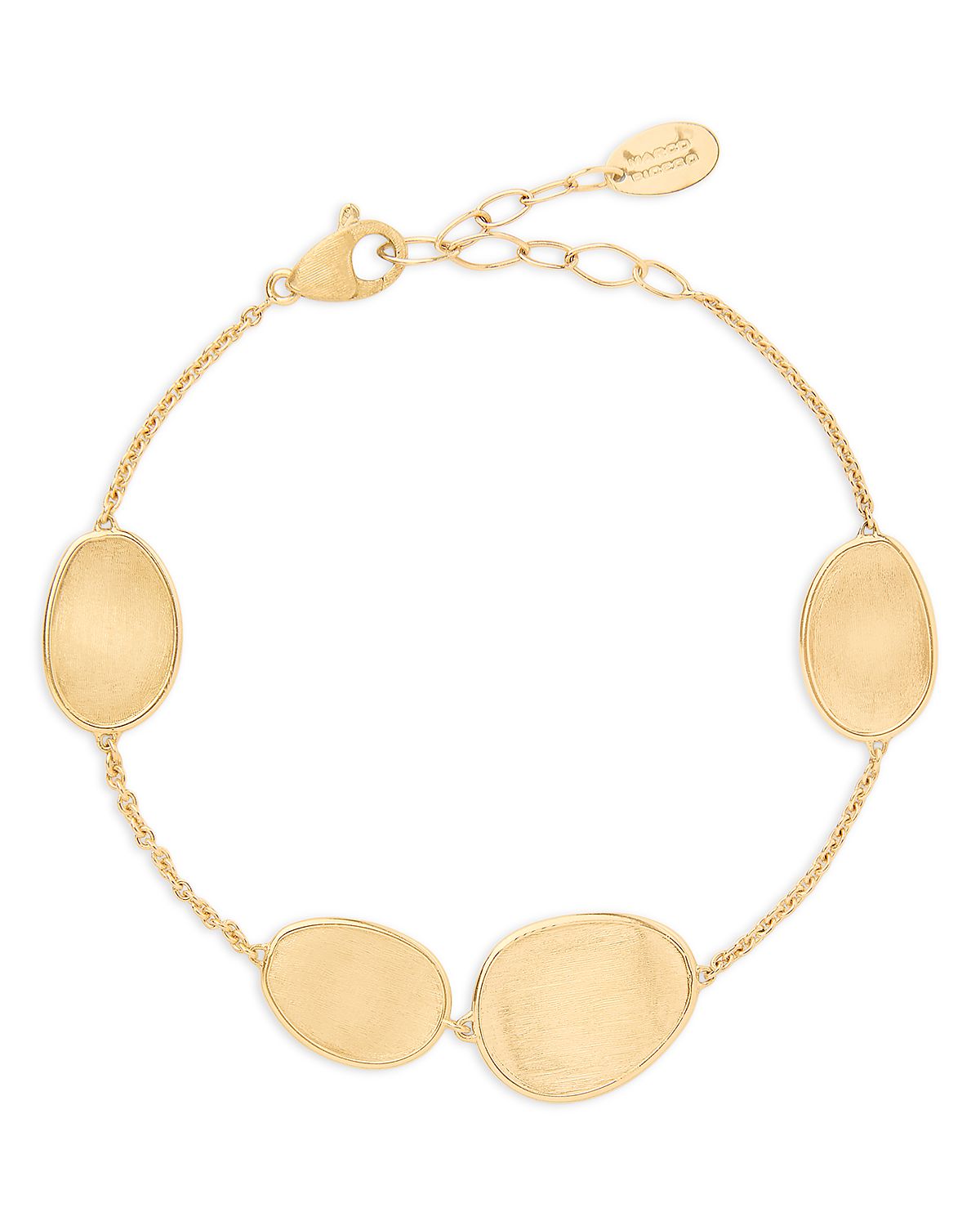 Marco Bicego 18K Yellow Gold Siviglia Textured Disc Chain Bracelet