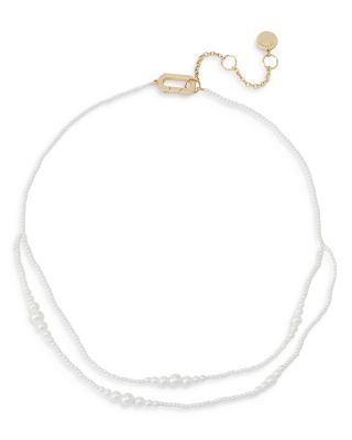 Hazel Imitation Pearl Layered Necklace, 16-18"