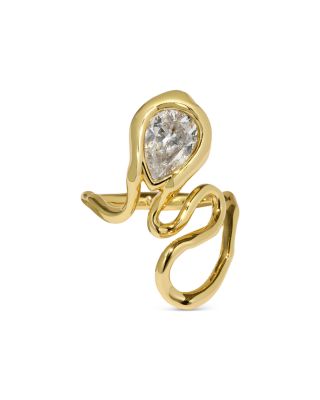 Asterales Floating Cubic Zirconia Vine Ring
