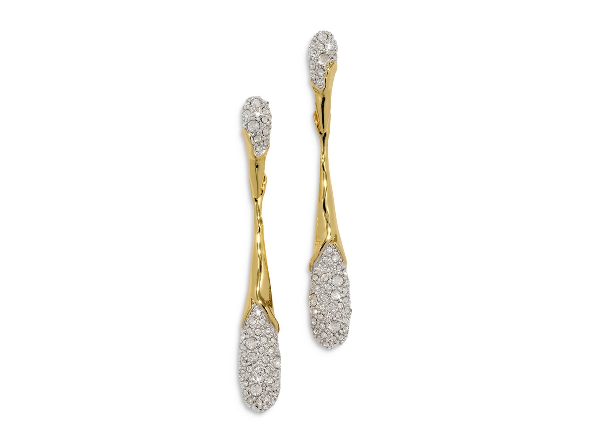 Solanales Crystal Tear Drop Earrings - Image 1