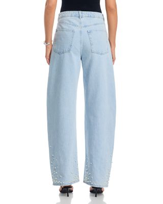 Pearl High Rise Wide Leg Jeans in Sulphur Spring
