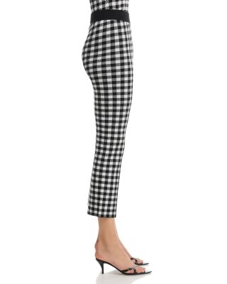 Gingham Knit Pants - Exclusive
