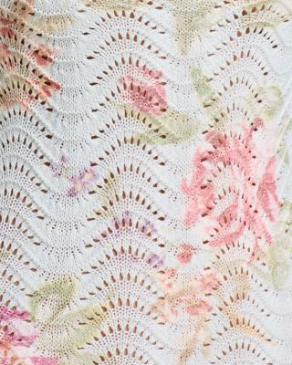 Floral Sweater Knit Tank Midi Dress