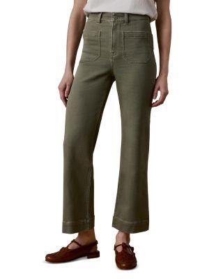 Stretch Terry Patch Pocket Ankle Pants