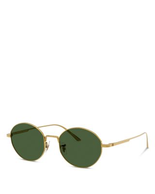 Khaite X Oliver Peoples Oval Sunglasses, 50mm In Gold