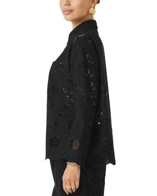 Spl X CJ Eyelet Button Front Top