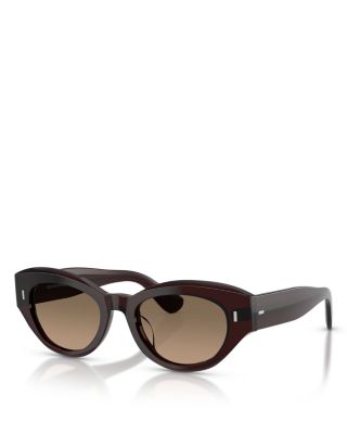 Lerrue Oval Sunglasses, 50mm