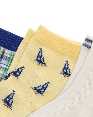 Boys' Sailing Socks, 3 Pack - Baby