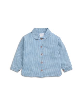 Unisex Striped Denim Quilted Jacket - Baby