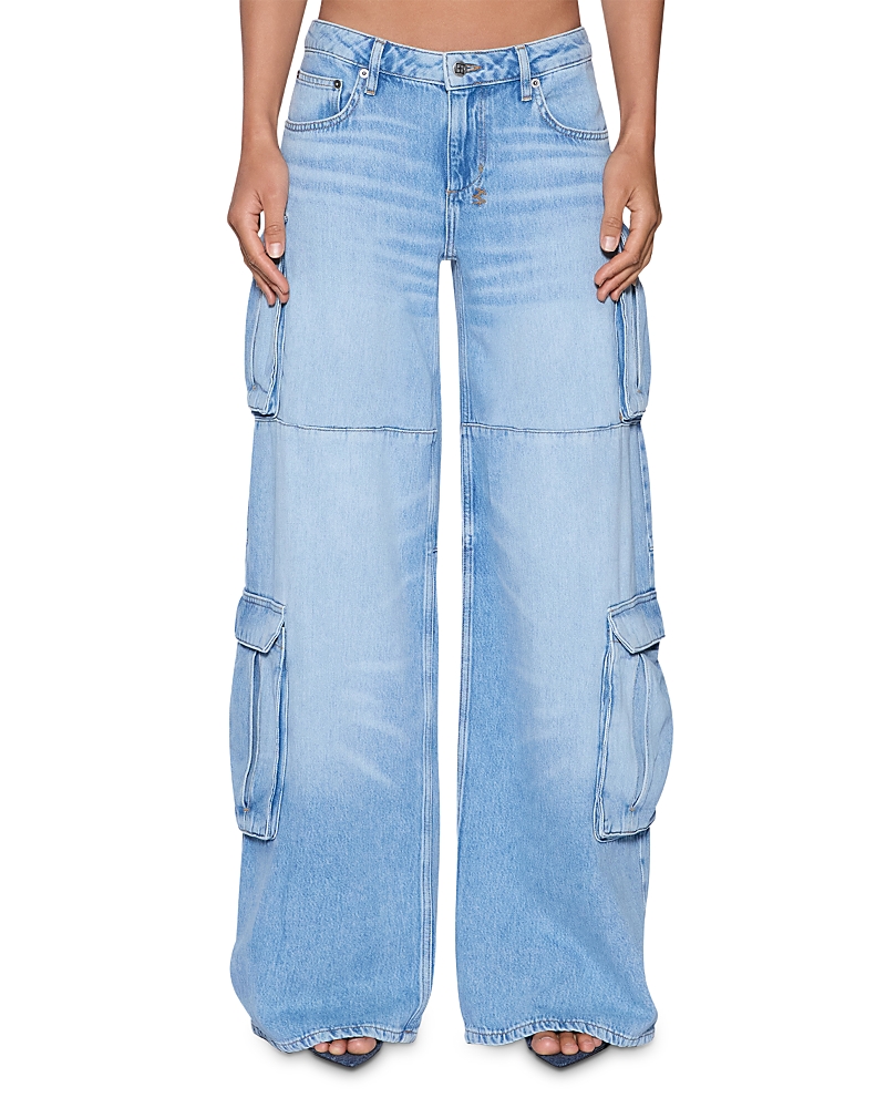 Ksubi Dropout Low Rise Cargo Jeans in Denim