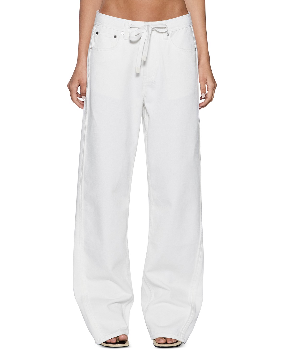 Low Rider Trak Blanc Jeans in White