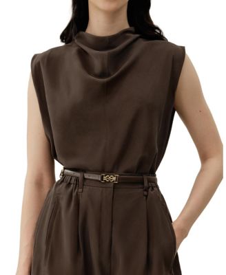  Sand Wash Silk Habotai Sleeveless Top