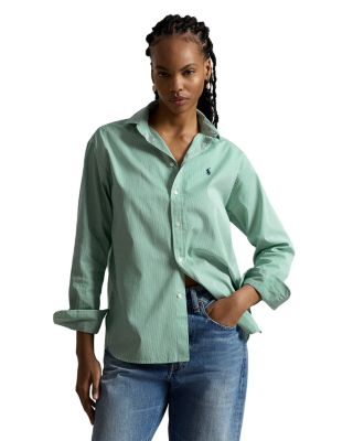 Relaxed Fit Striped Cotton Shirt