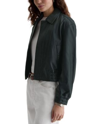 Lincoln Leather Bomber Jacket