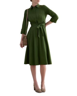 Brigitta Button Front Midi Dress