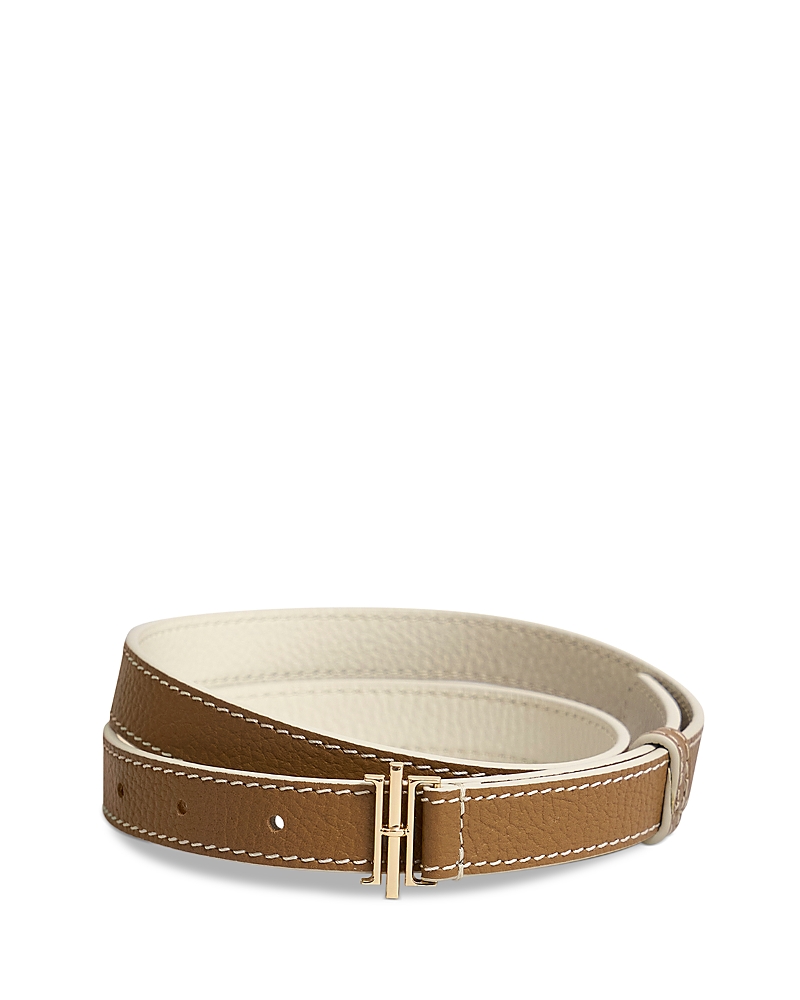 Hobbs London Women's Nala Skinny Grained Leather Belt