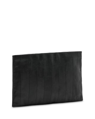 Bettina Small Panel Leather Clutch