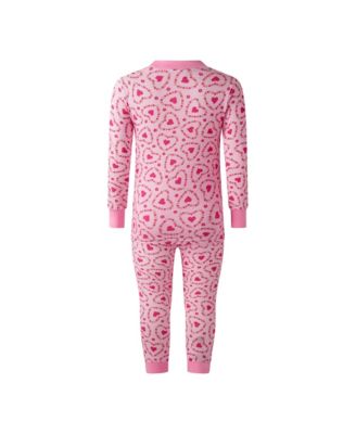  Girls' Floral Heart Pajamas - Little Kid, Big Kid