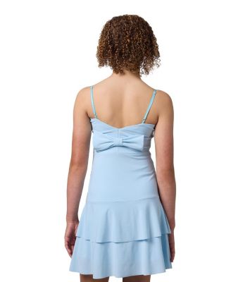 Girls' Bow Back Tiered  Dress - Big Kid