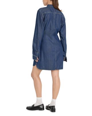 Denim Wrap Shirt Dress