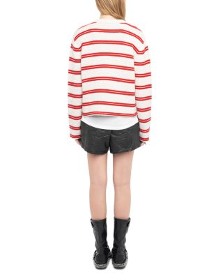 Spikyz Button Shoulder Sweater