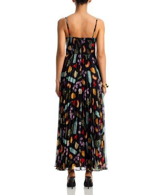 Sleeveless Printed Maxi Dress - Exclusive