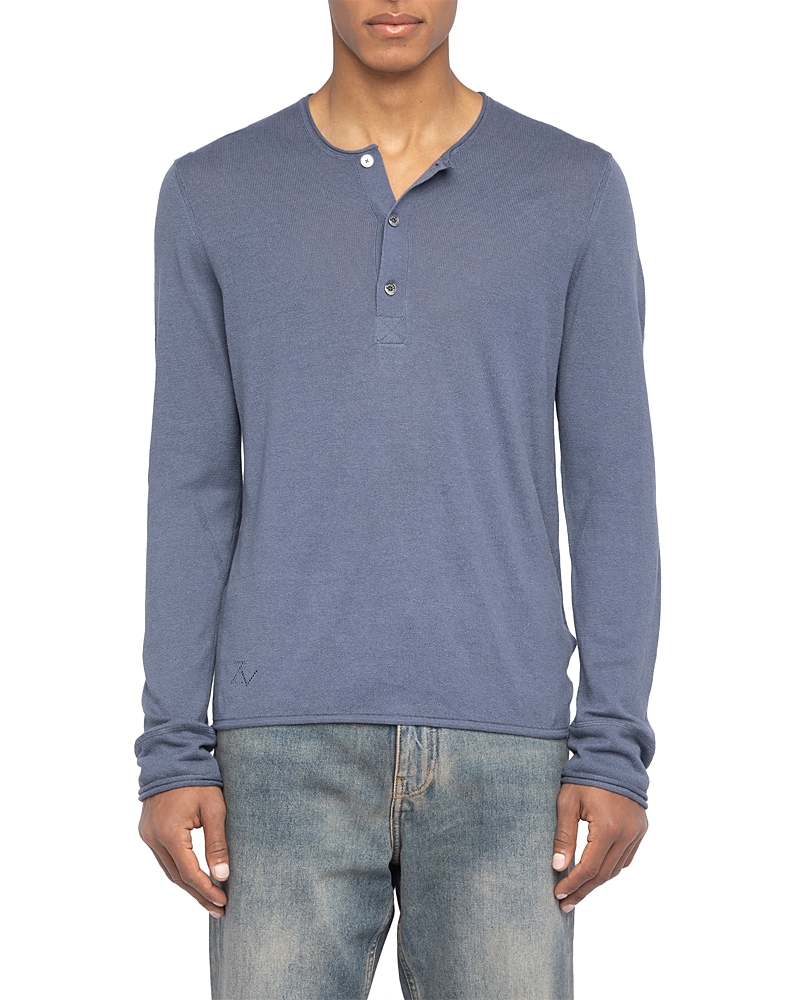 Zadig & Voltaire Signature Regular Fit Linen Henley