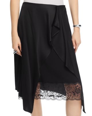 Layered Satin Skirt