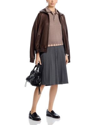 Layered Denim Shirt Sweater