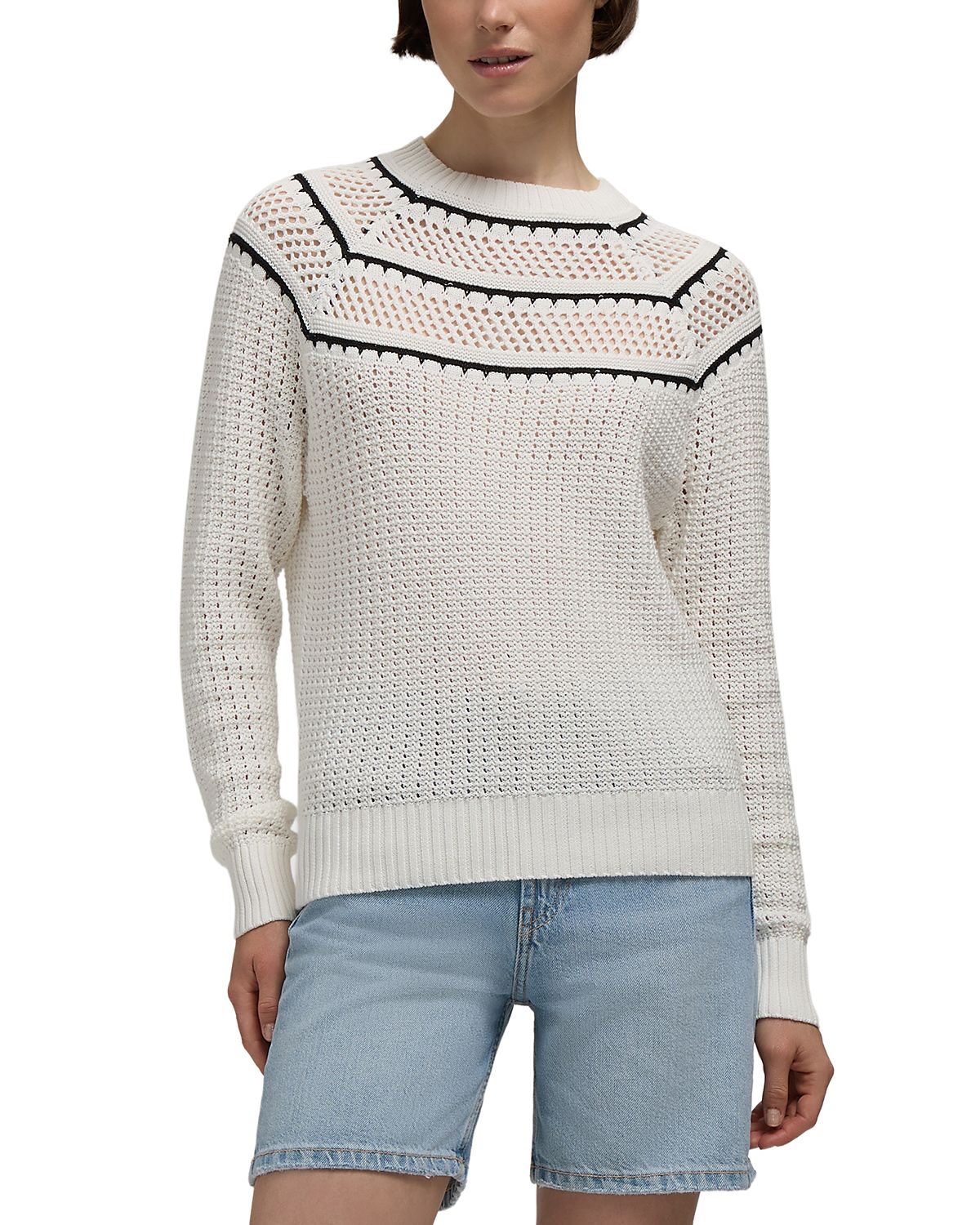 Hunter Pointelle Knit Sweater