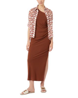 Bchfiabe Chocolate One Shoulder Dress