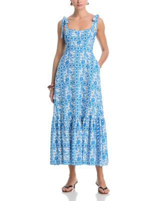 Tile Print Maxi Dress - Exclusive