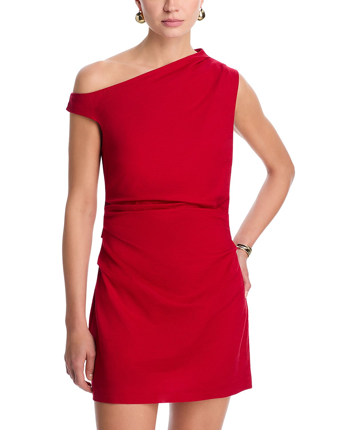 Aqua Asymmetric Mini Dress - Exclusive