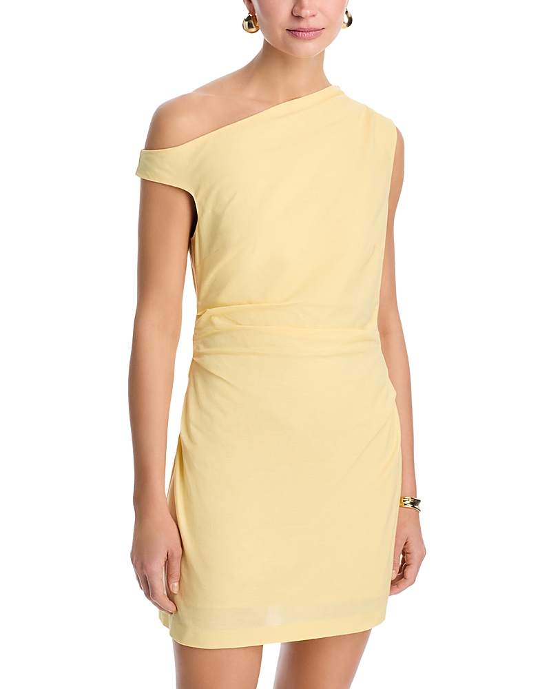 Aqua Asymmetric Mini Dress - Exclusive