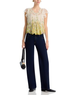 Placed Floral Lace Top - Exclusive