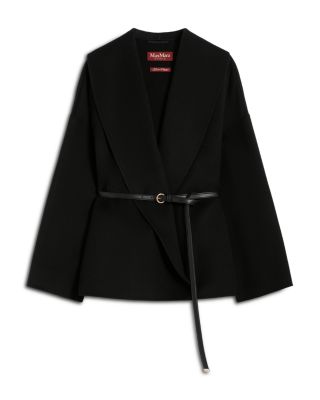 Mstsughero Black Short Robe Coat