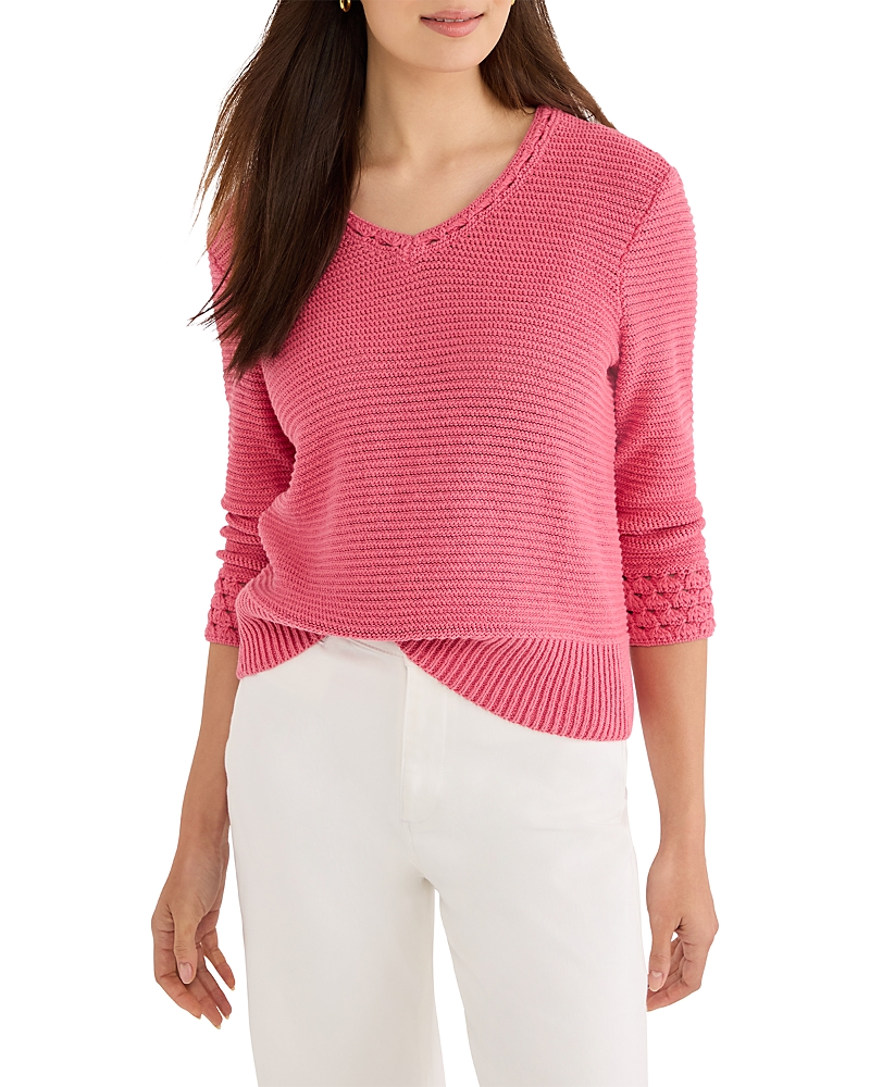Nic+Zoe Edged Pop Stitch Sweater