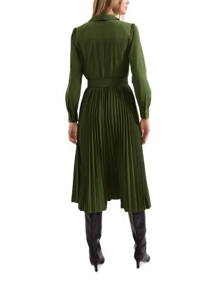 Kelsie Pleated Shirtdress