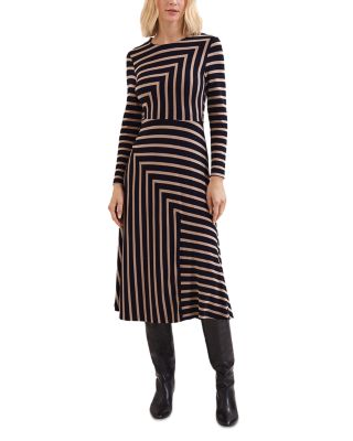 Mia Striped Midi Dress