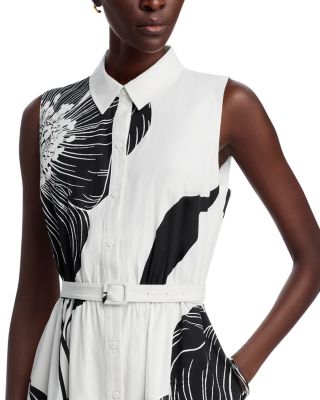 Split Neck Fit & Flare Dress