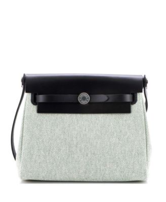 20 Herbag Zip Toile and Leather