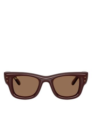 Wayfarer Puffer Square Sunglasses, 50mm
