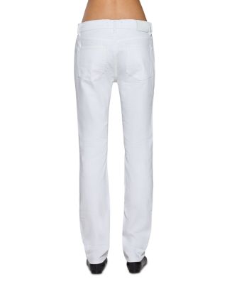 Moss Mid Rise Skinny Jeans in White