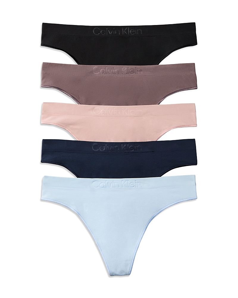 Calvin Klein Bonded Flex Seamless Thong, Pack of 5